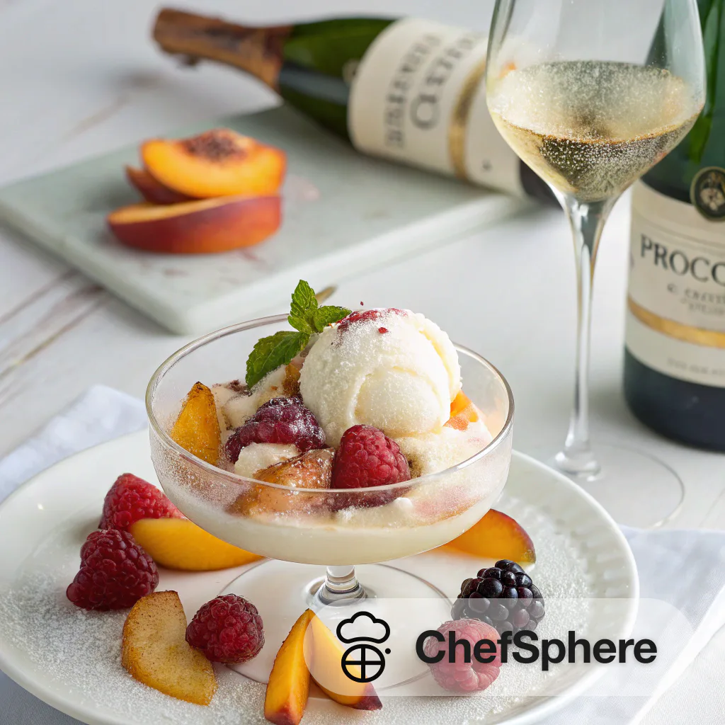 Peach Prosecco Fruity Cocktail Splash