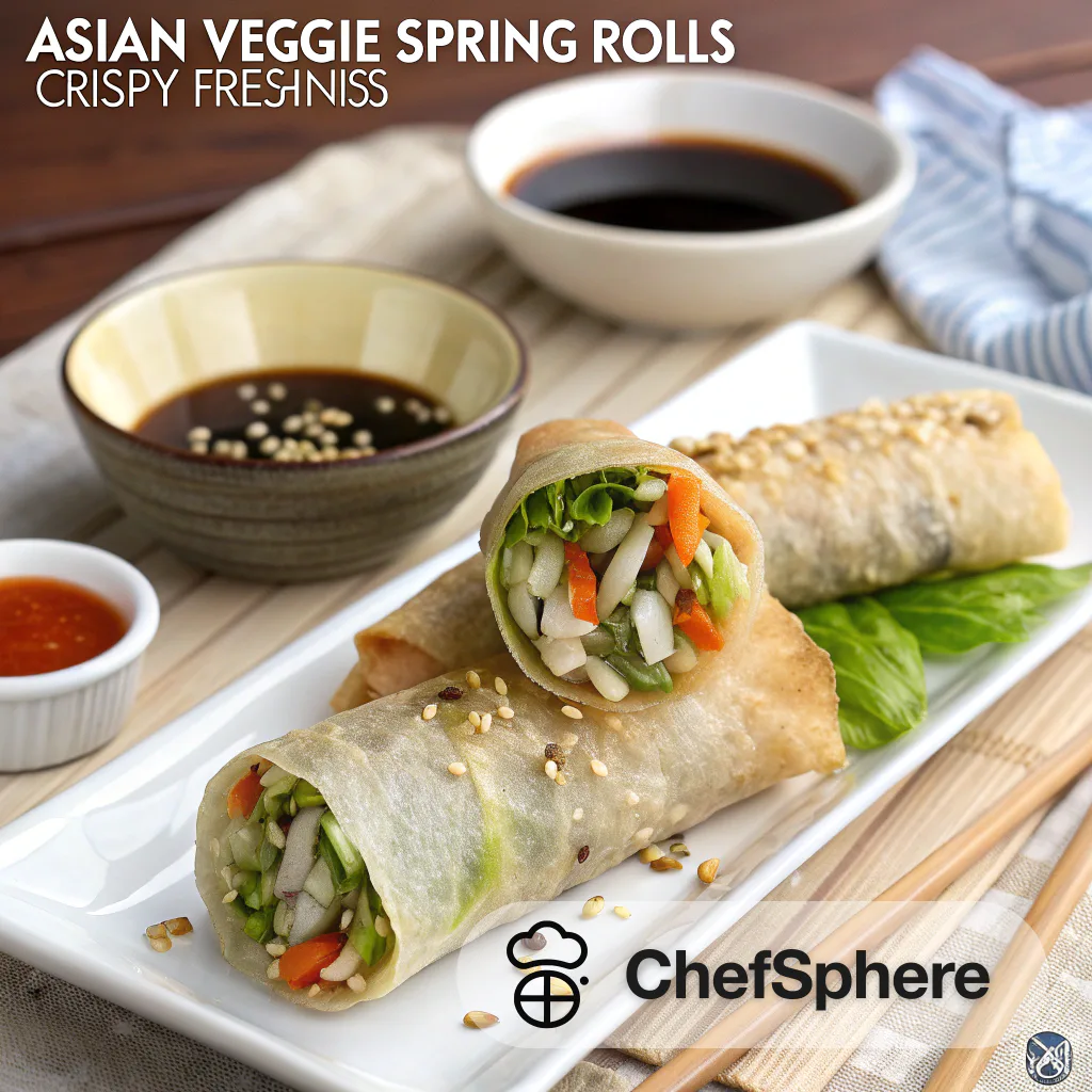 Asian Veggie Spring Rolls: Crispy Freshness
