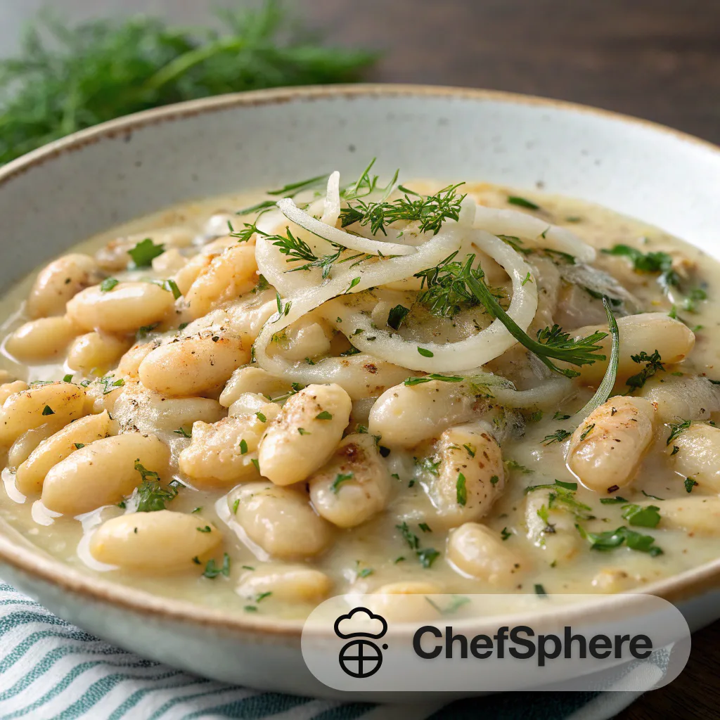 Creamy Herb Garlic Cannellini Beans Sauté