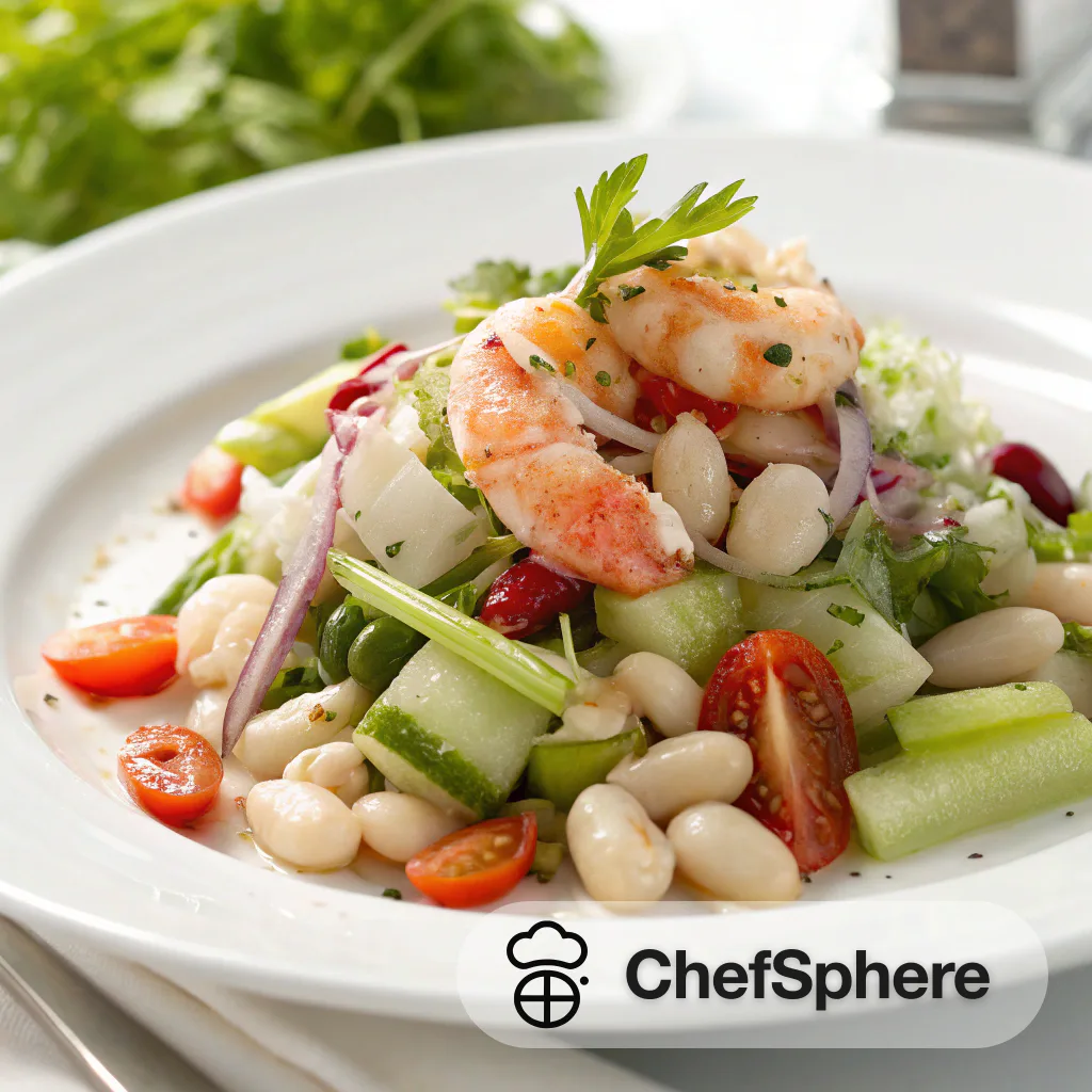 1. Seafood Veggie Salad with Zing