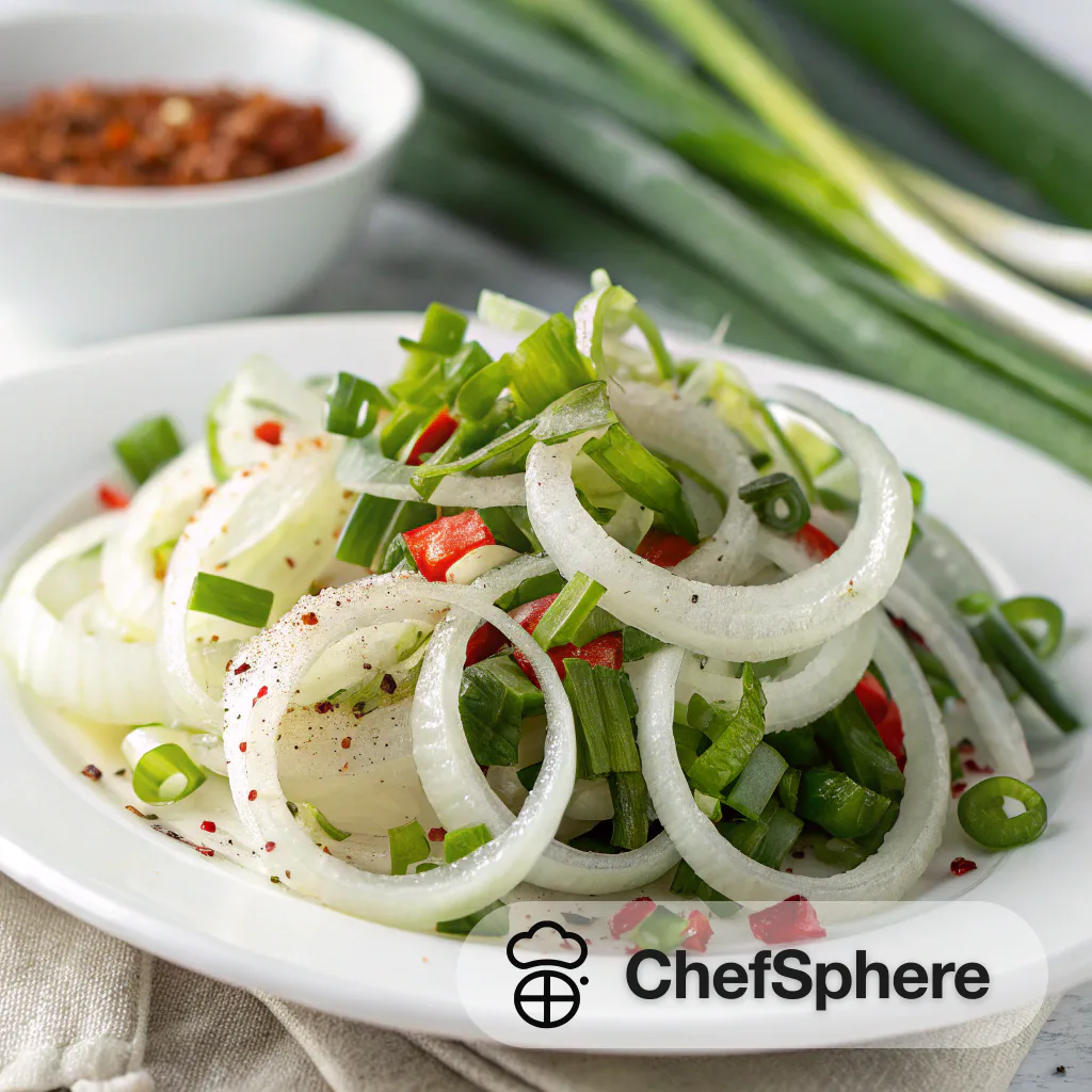Spicy Scallion and Onion Salad Burst