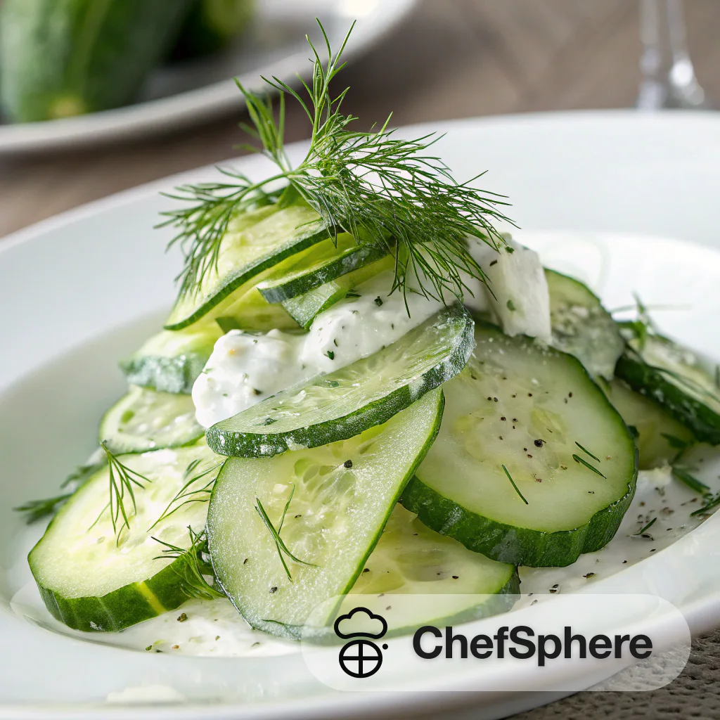 Dill-infused cucumber salad: Cool and crisp