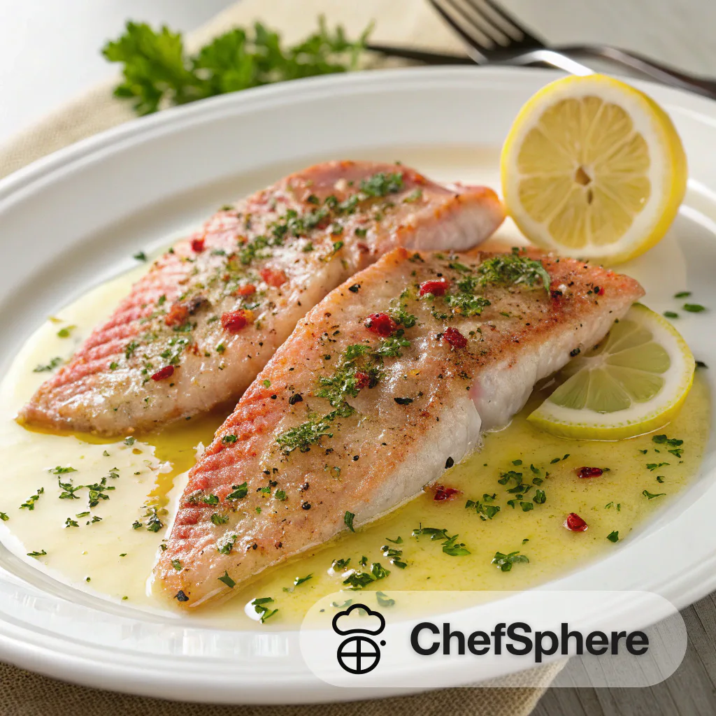 Lemon Butter Red Snapper Fillets