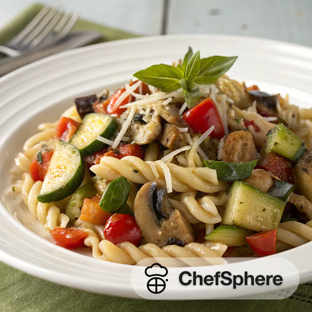Mediterranean Vegetable Pasta Toss