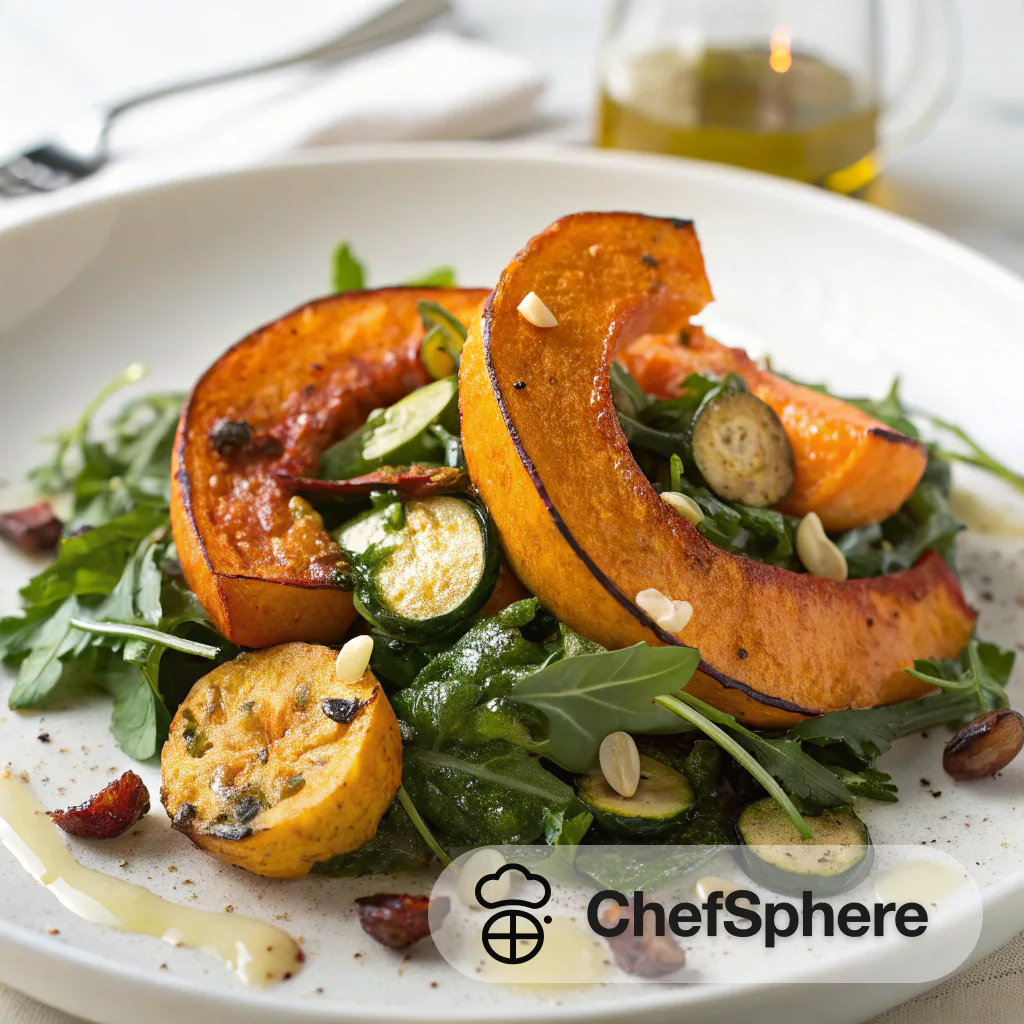 Zesty Roasted Squash with Tangy Greens