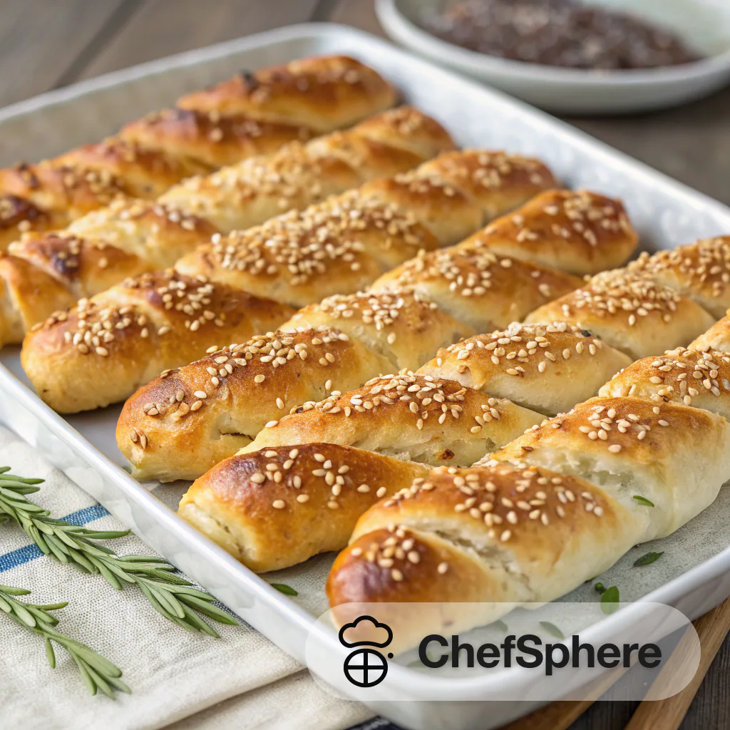 Sesame Bread Twists for Savory Snacking