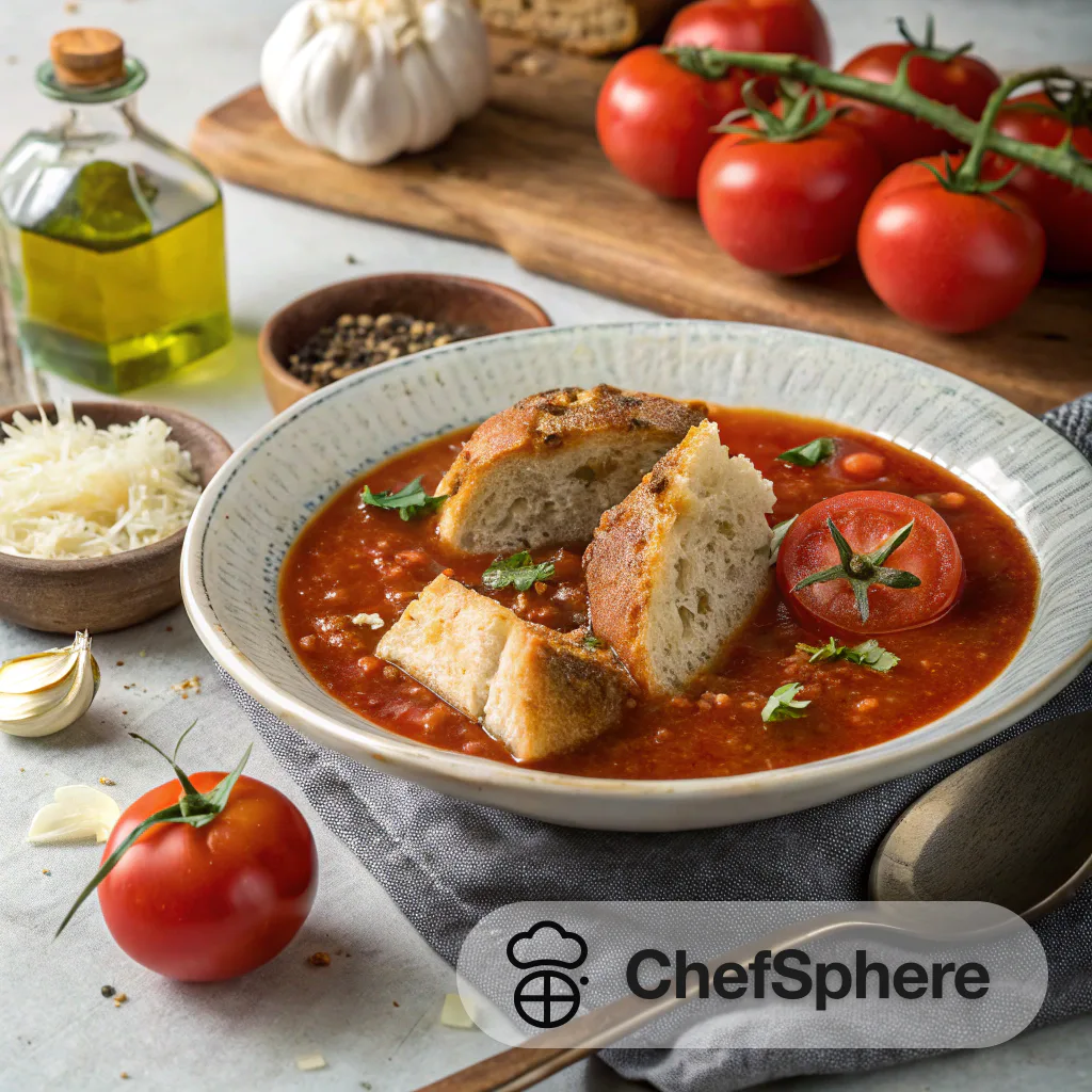 Tomato Bread Soup: Hearty Comfort Dish