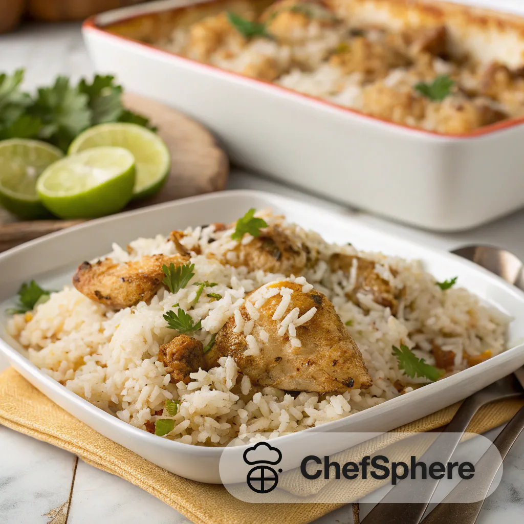Latin Chicken and Rice Fiesta Casserole
