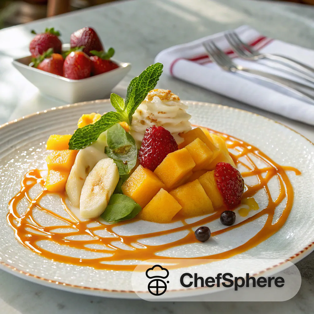 Zesty Mango-Ginger Fruit Platter Drizzle
