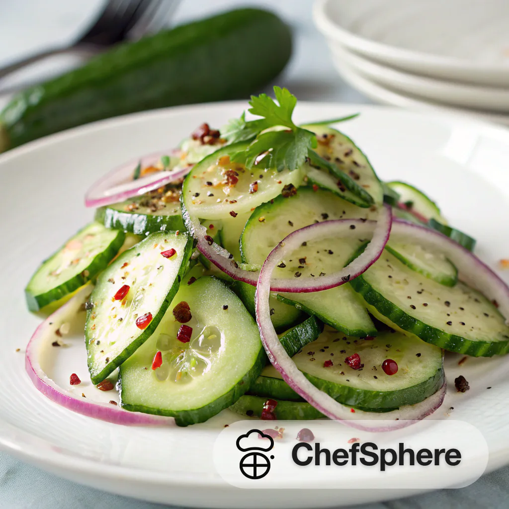 Spicy Cucumber Salad with Zestiness