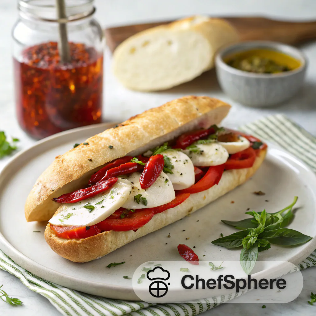 Mozzarella Pepper Panini with Fresh Twist