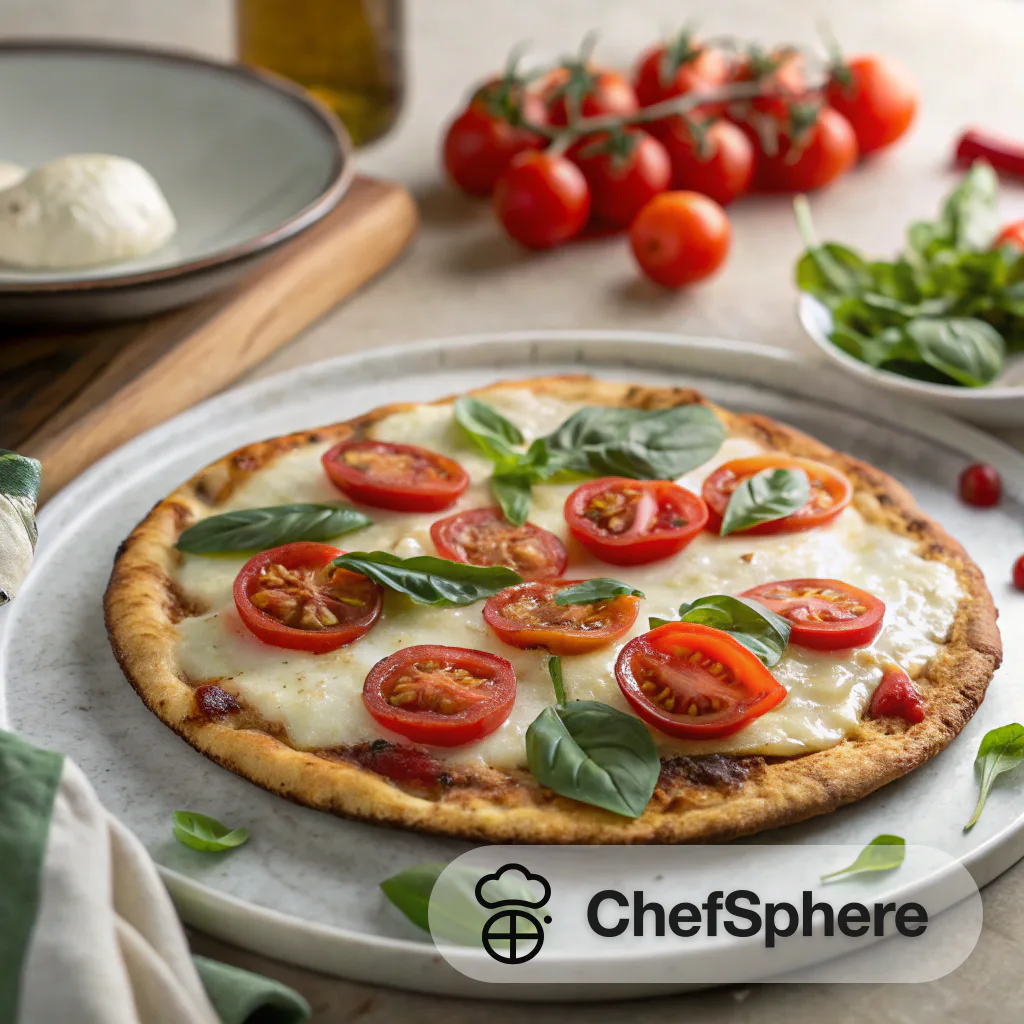 Thin-Crust Tomato Basil Pizza Recipe