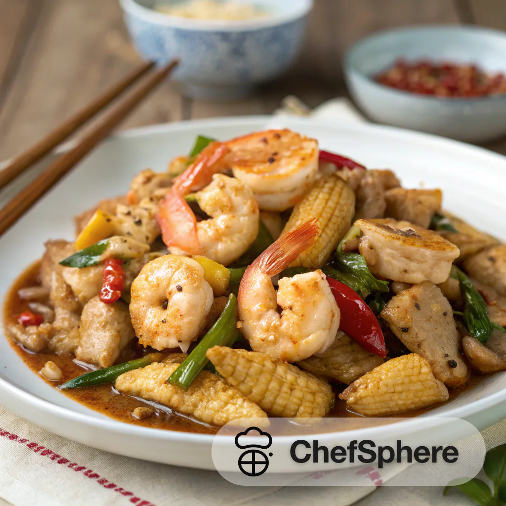 Chicken Shrimp Stir-Fry: Tender and Flavorful