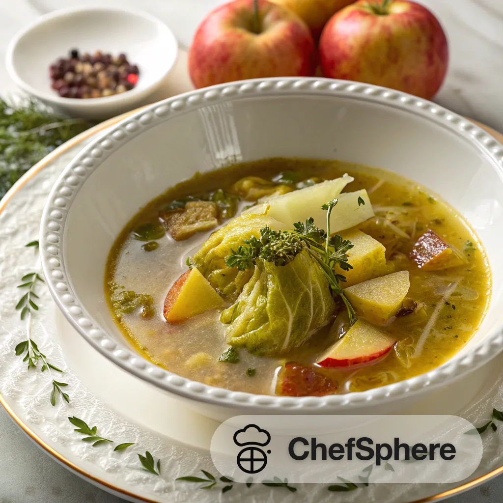 Cabbage Thyme Apple Soup Recipe