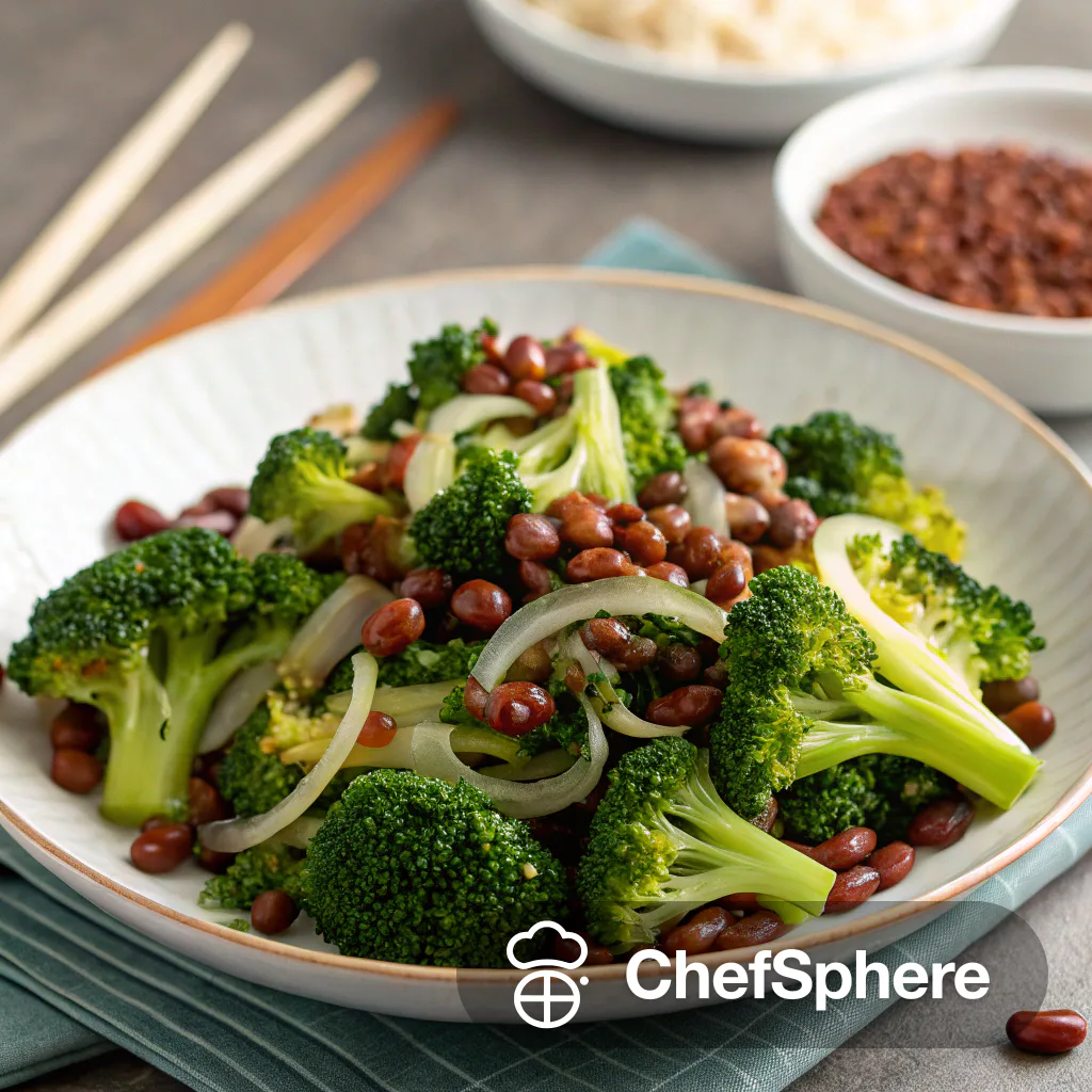 Miso Adzuki Beans Broccoli Stir-Fry
