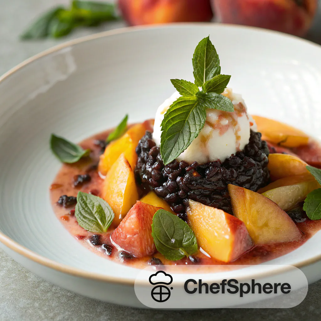 Peach Basil Sweet Fruity Compote
