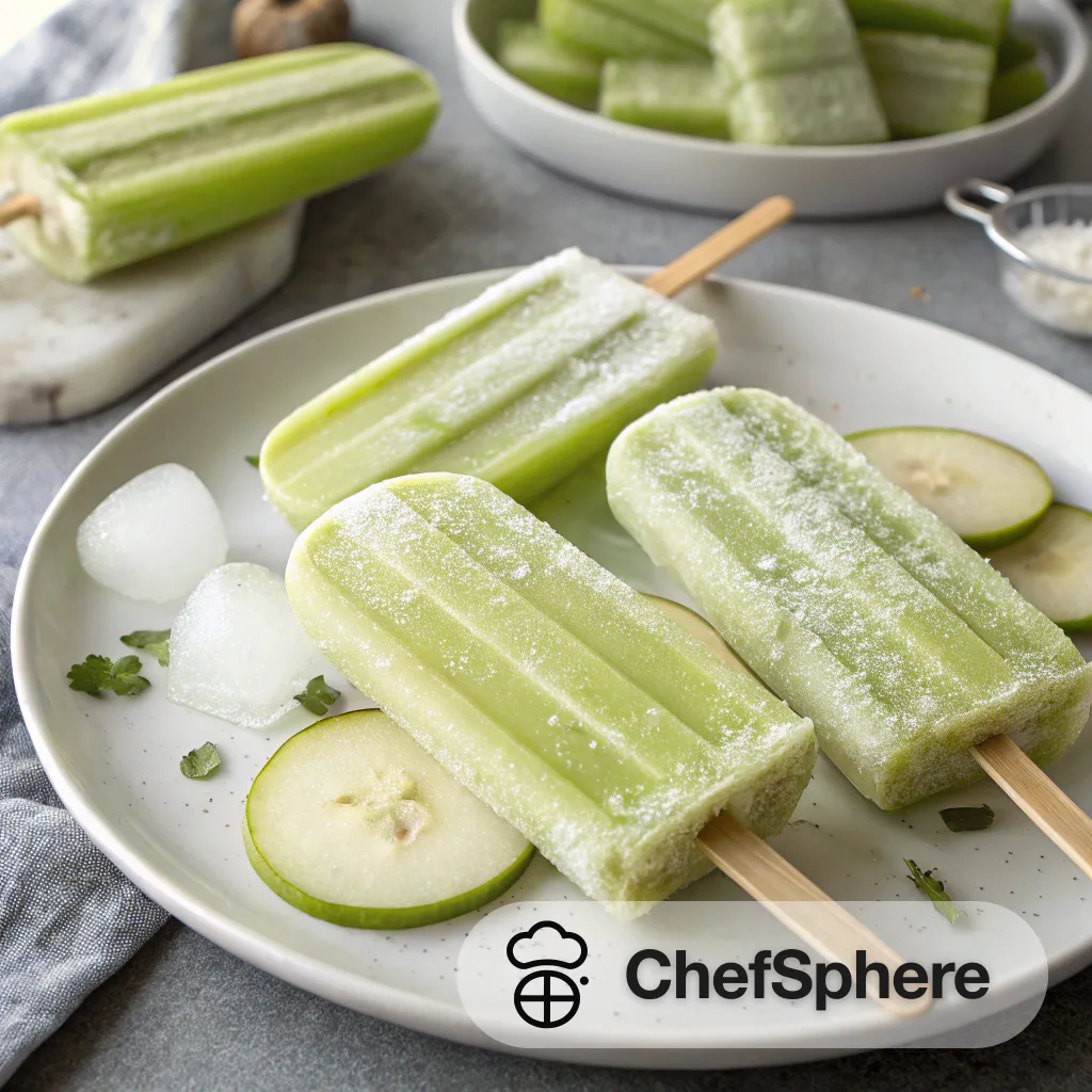 Apple Celery Ice Pops