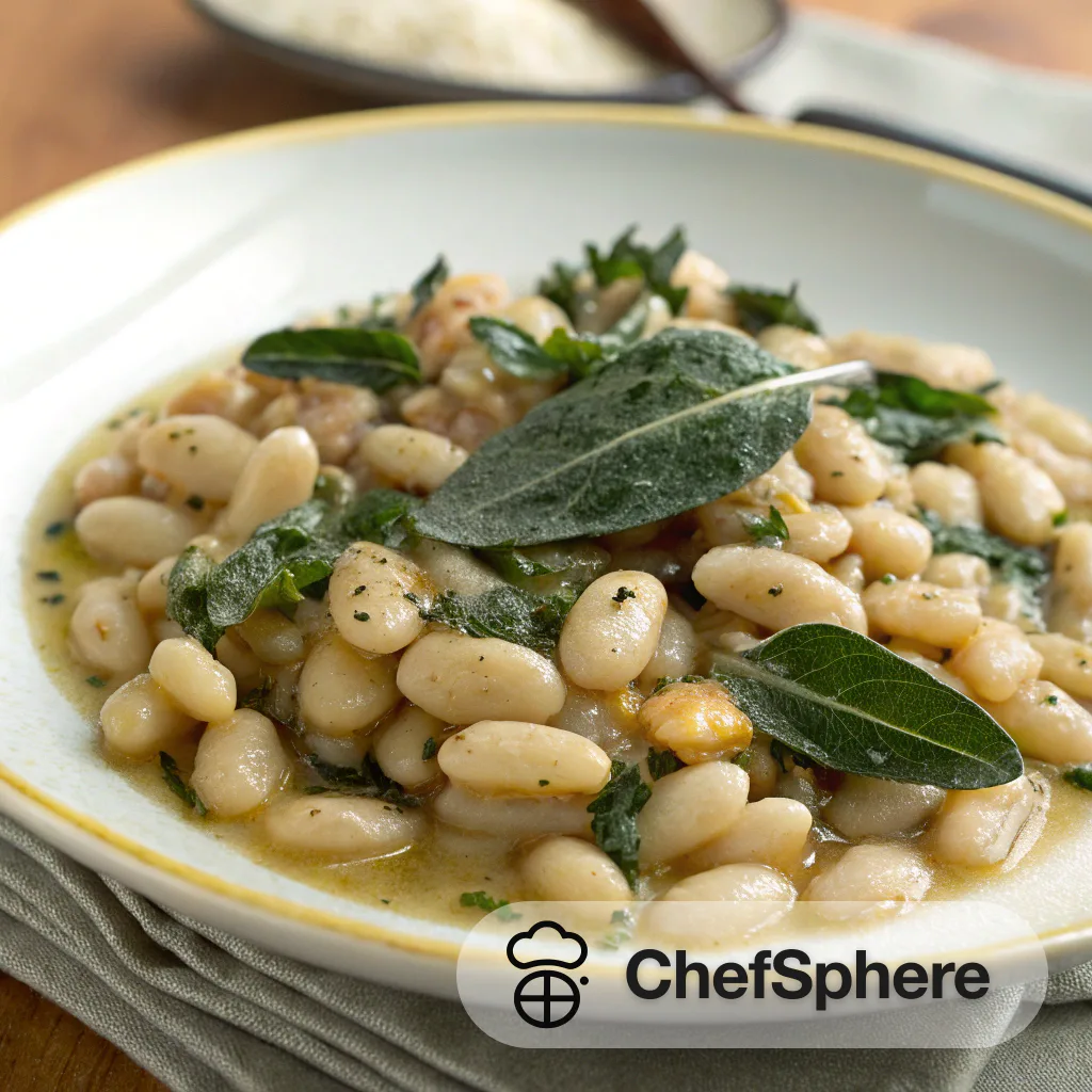 Tuscan Garlic Sage White Beans Recipe