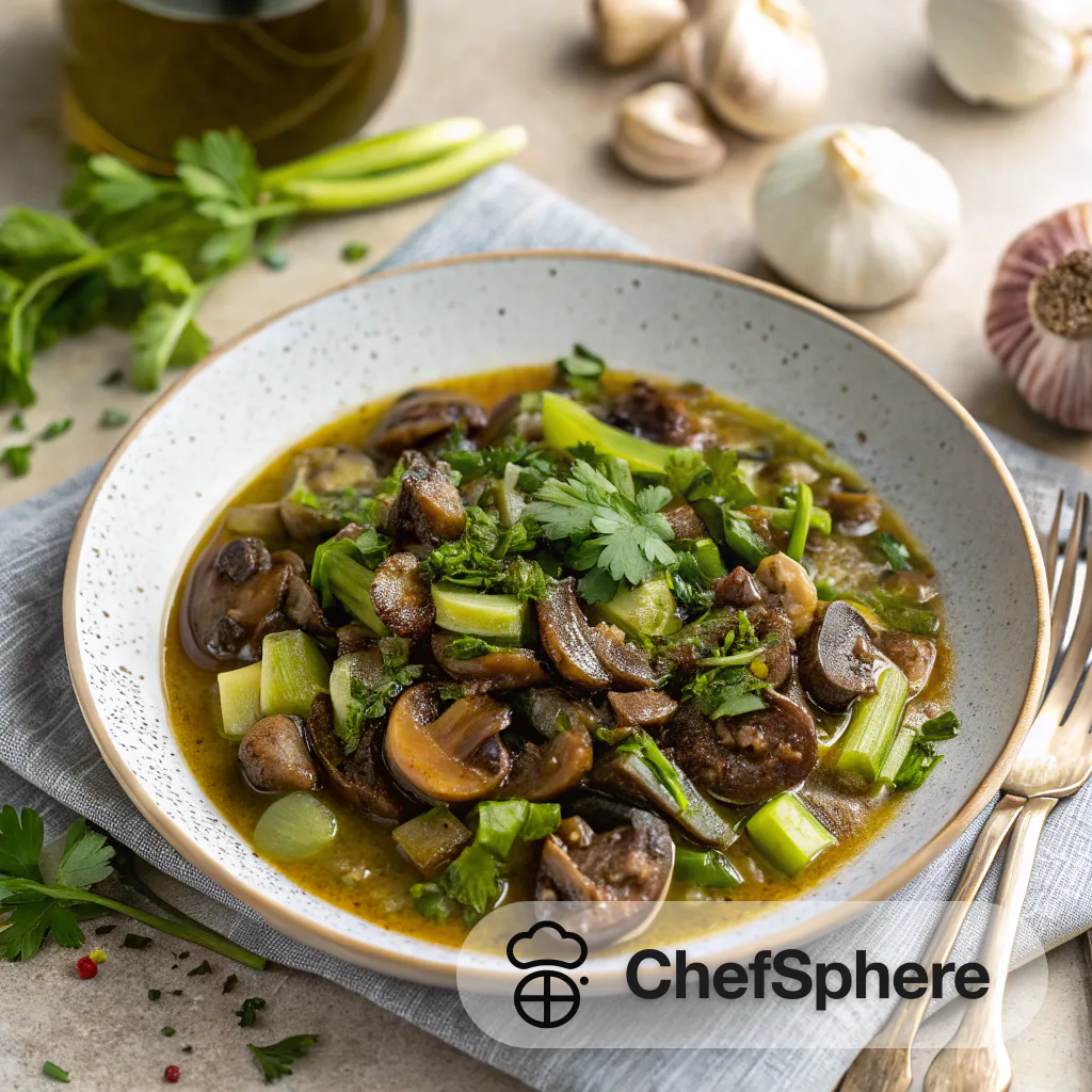 Persian Mushroom and Celery Stew
