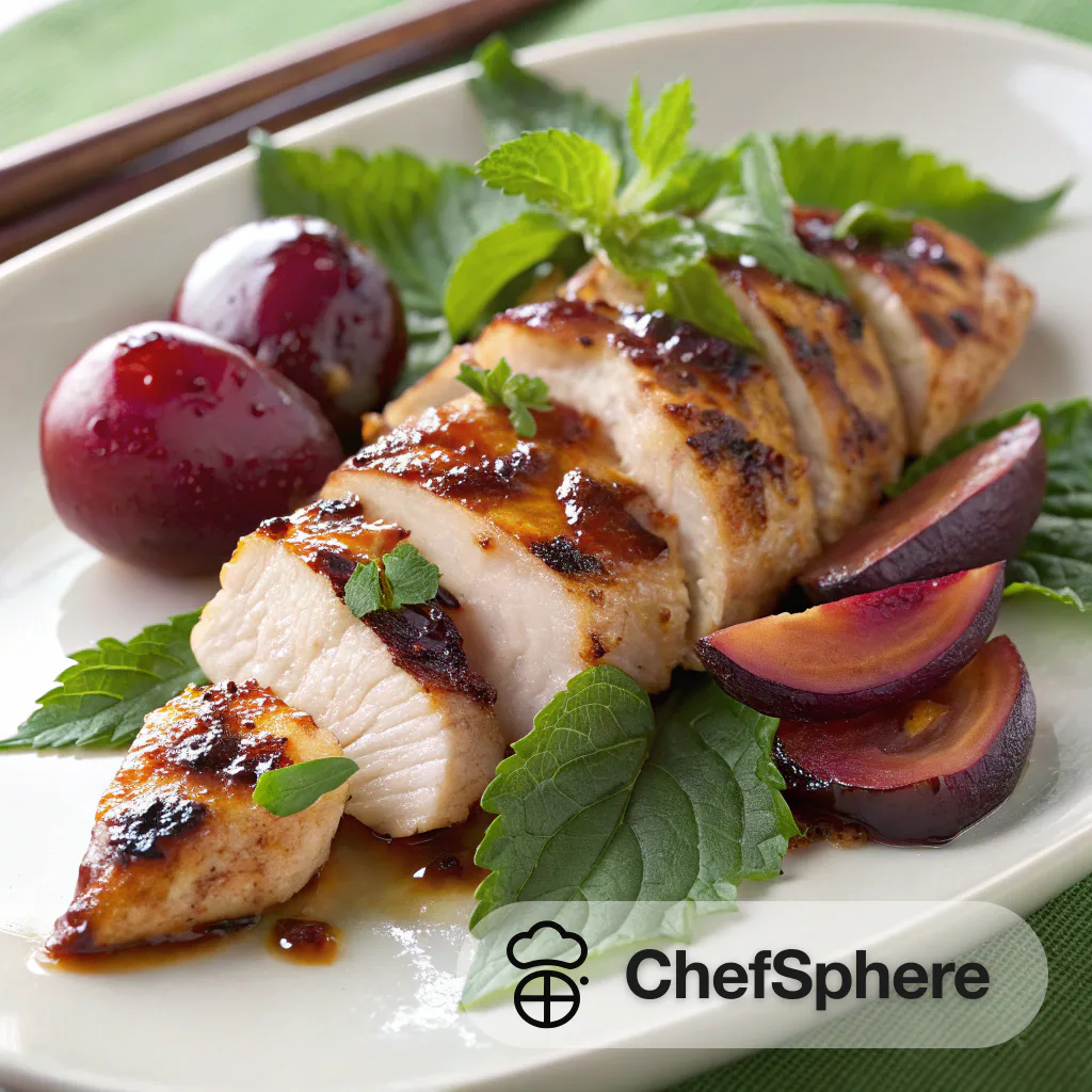 Plum Shiso Grilled Chicken: Tangy Twist
