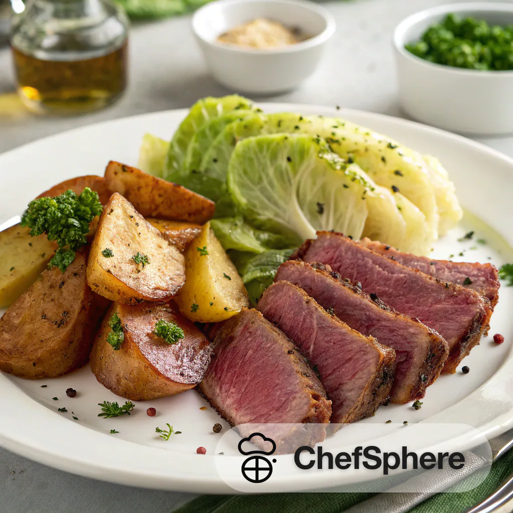 Crispy Potato Cabbage with Tender Beef