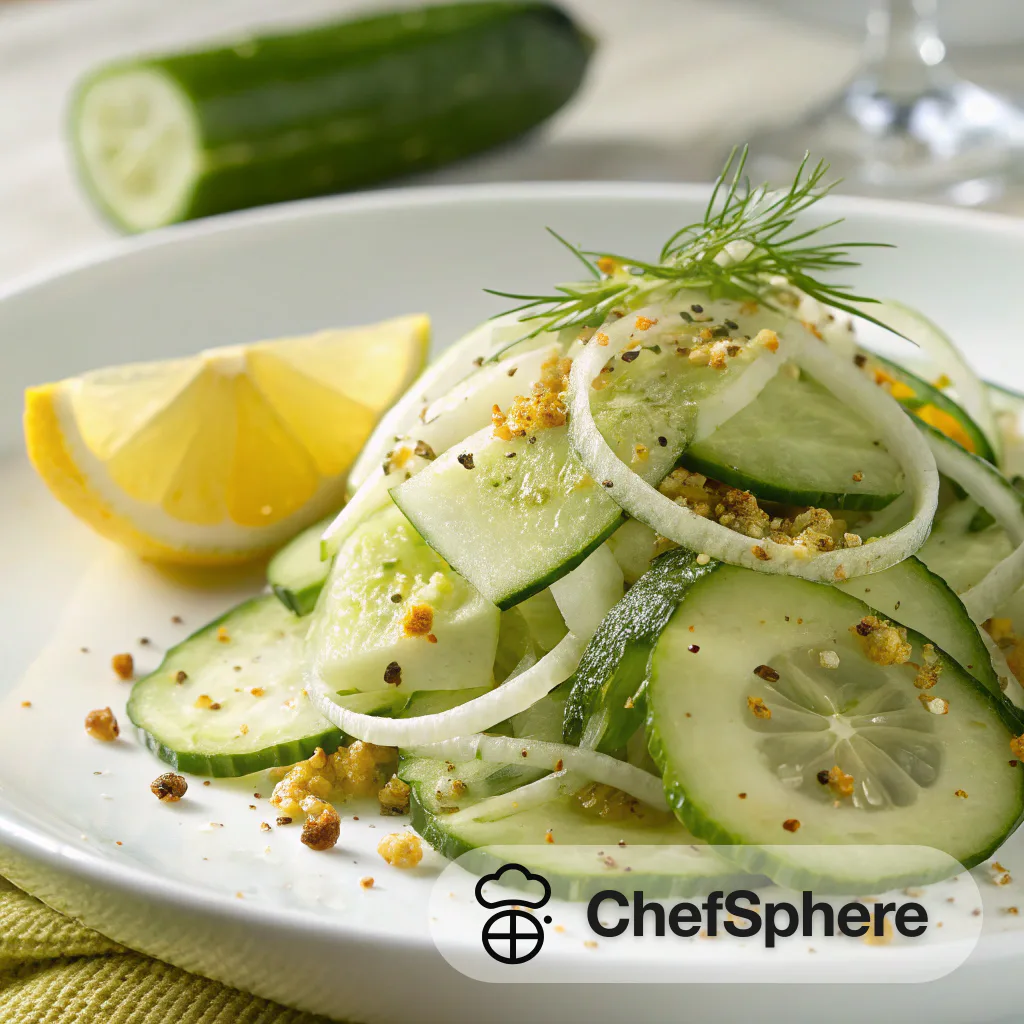 Citrusy Cucumber Salad with Crunchy Seasoning
