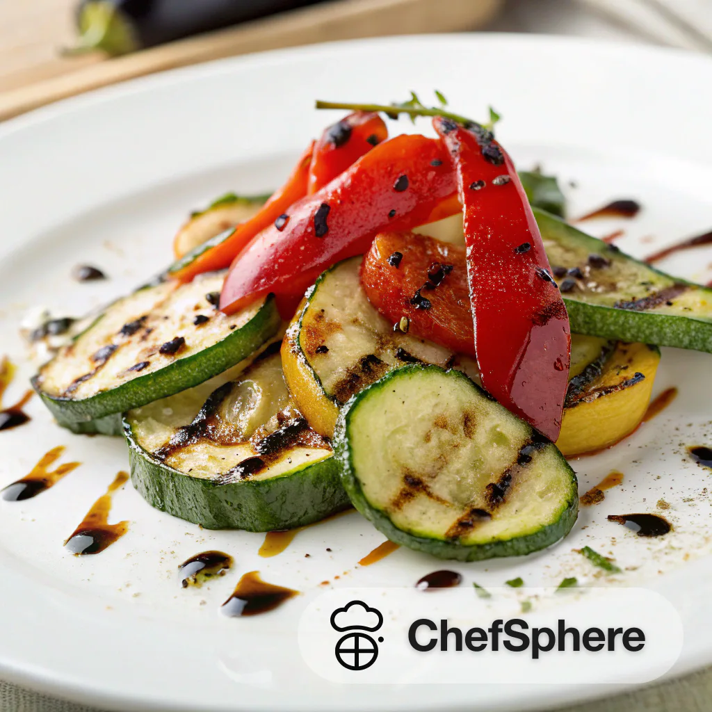 Zesty Grilled Zucchini Pepper Salad