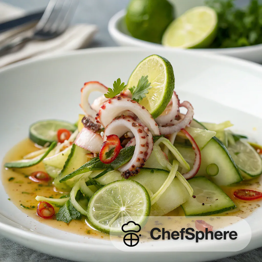 Thai Squid Cucumber Zesty Salad