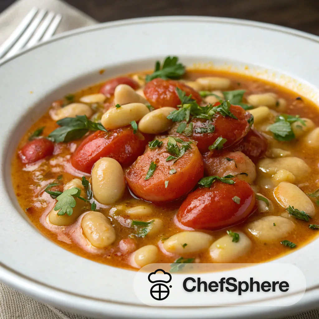 Mediterranean Fava Bean and Tomato Stew