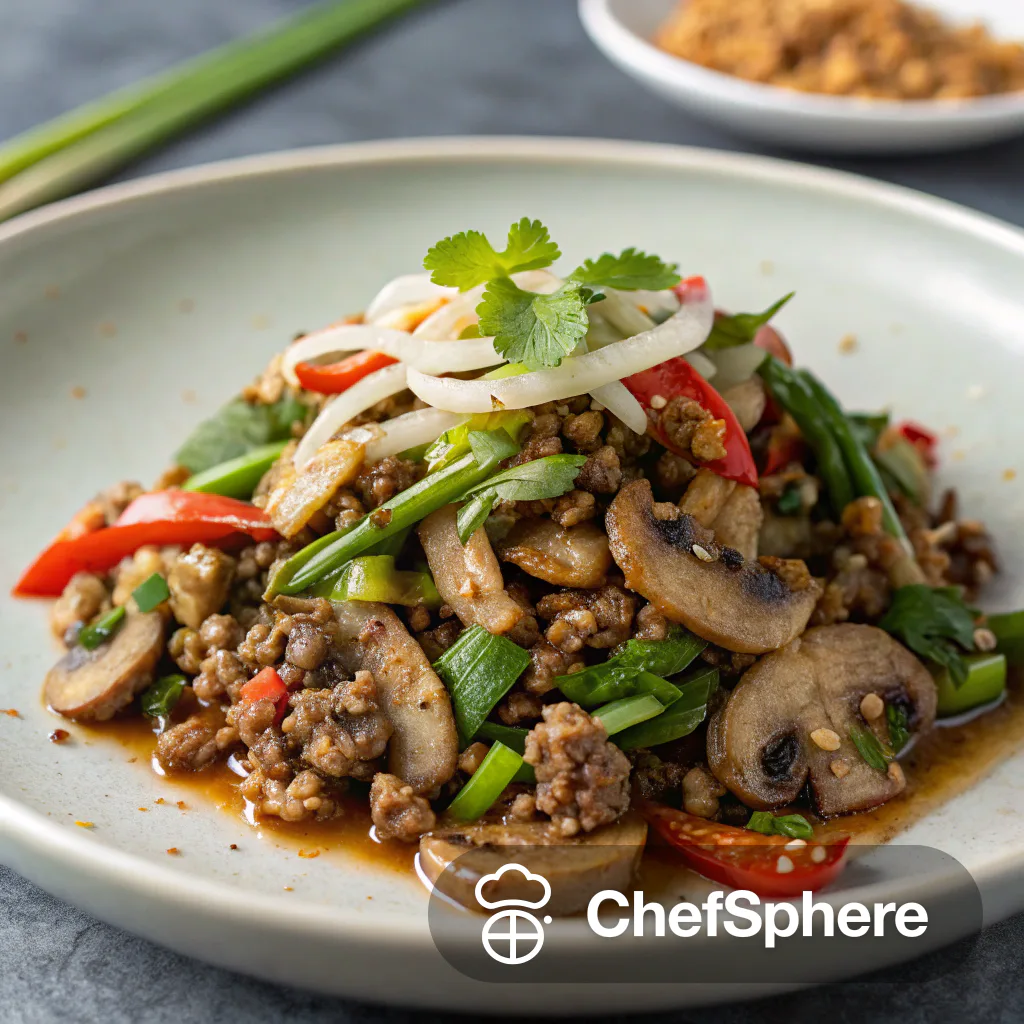 Spicy Mushroom Larb: Flavorful Twist