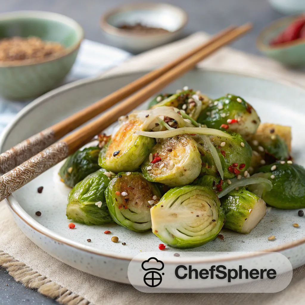 Korean-Style Fermented Brussels Sprouts