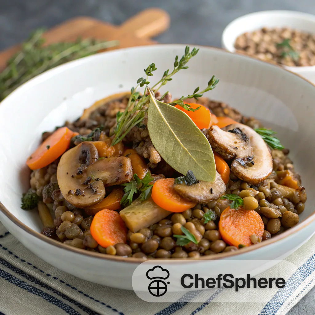 Sautéed Mushroom Lentil Comfort Bowl