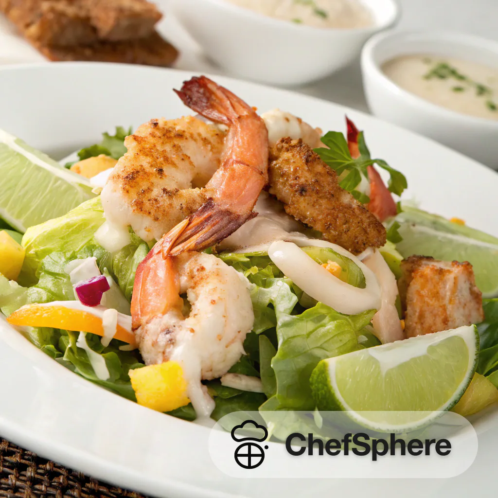 Creamy Coconut Shrimp Salad with Seafood