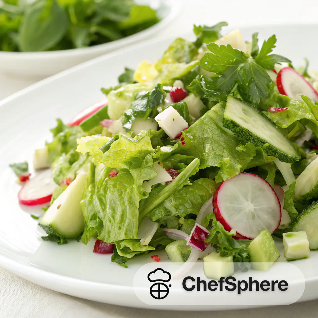 Zesty Vinaigrette Tossed Chopped Salad
