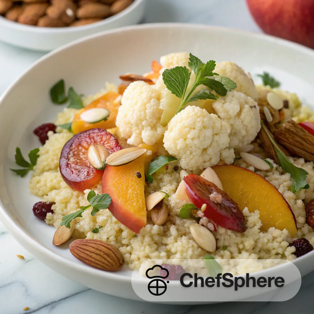 Sweet Fruit & Almond Cauliflower Couscous