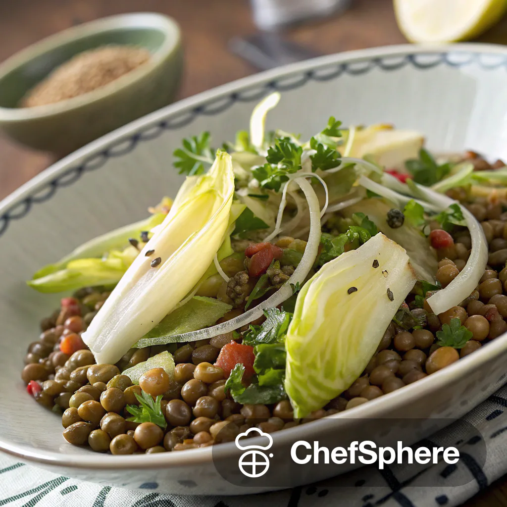 Lentil Sprout Stew with Endive