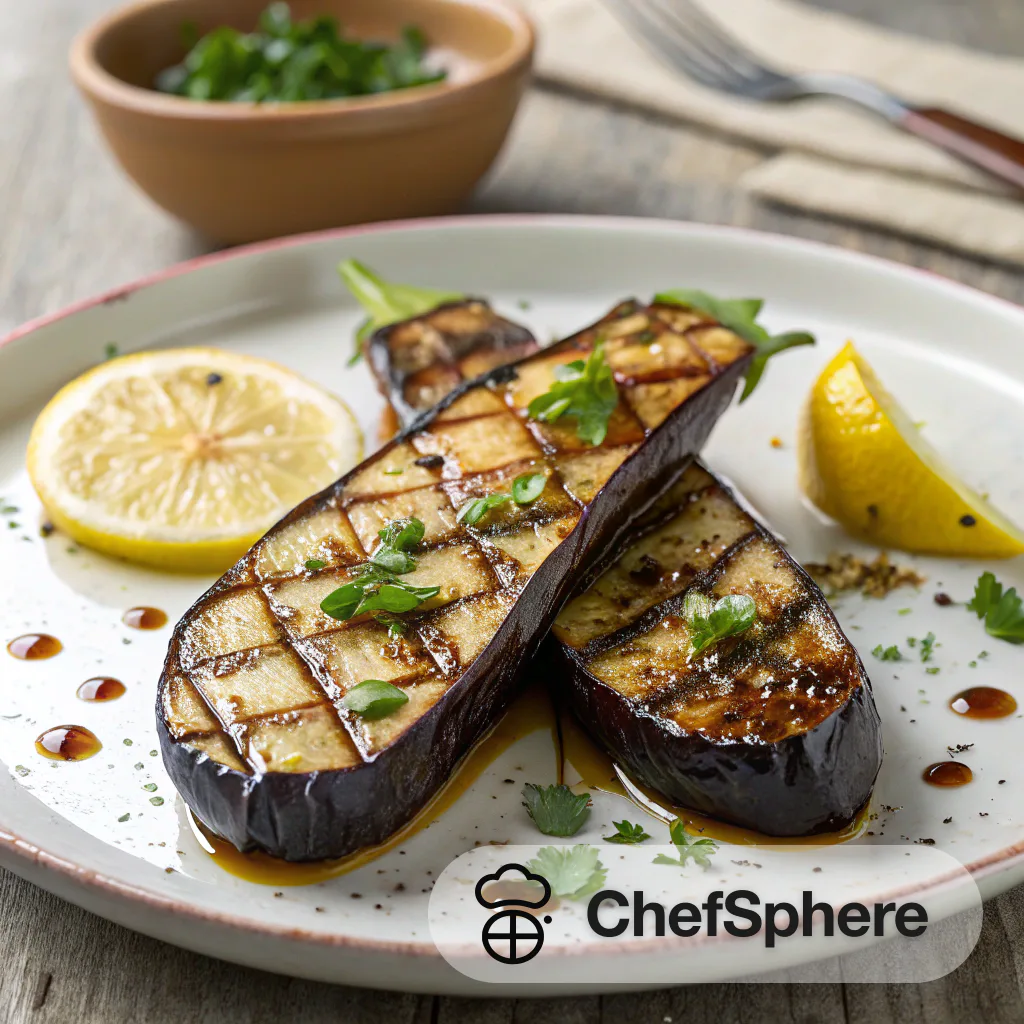 Zesty Lemon-Soy Grilled Japanese Eggplant