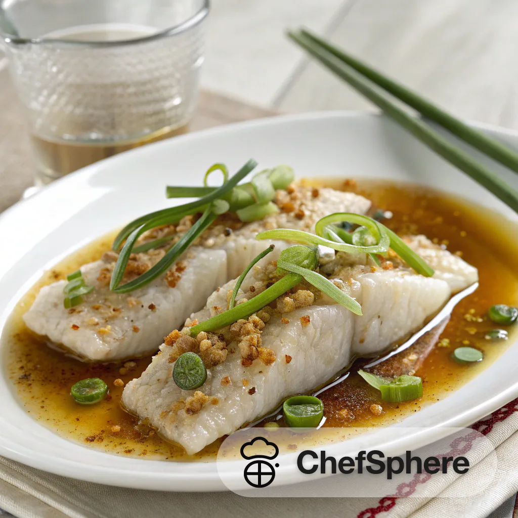 Scallion Ginger Steamed Fish Fillets