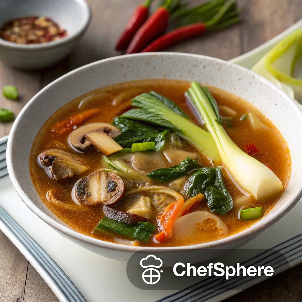 Asian Veggie Sour Soup: Quick Fix