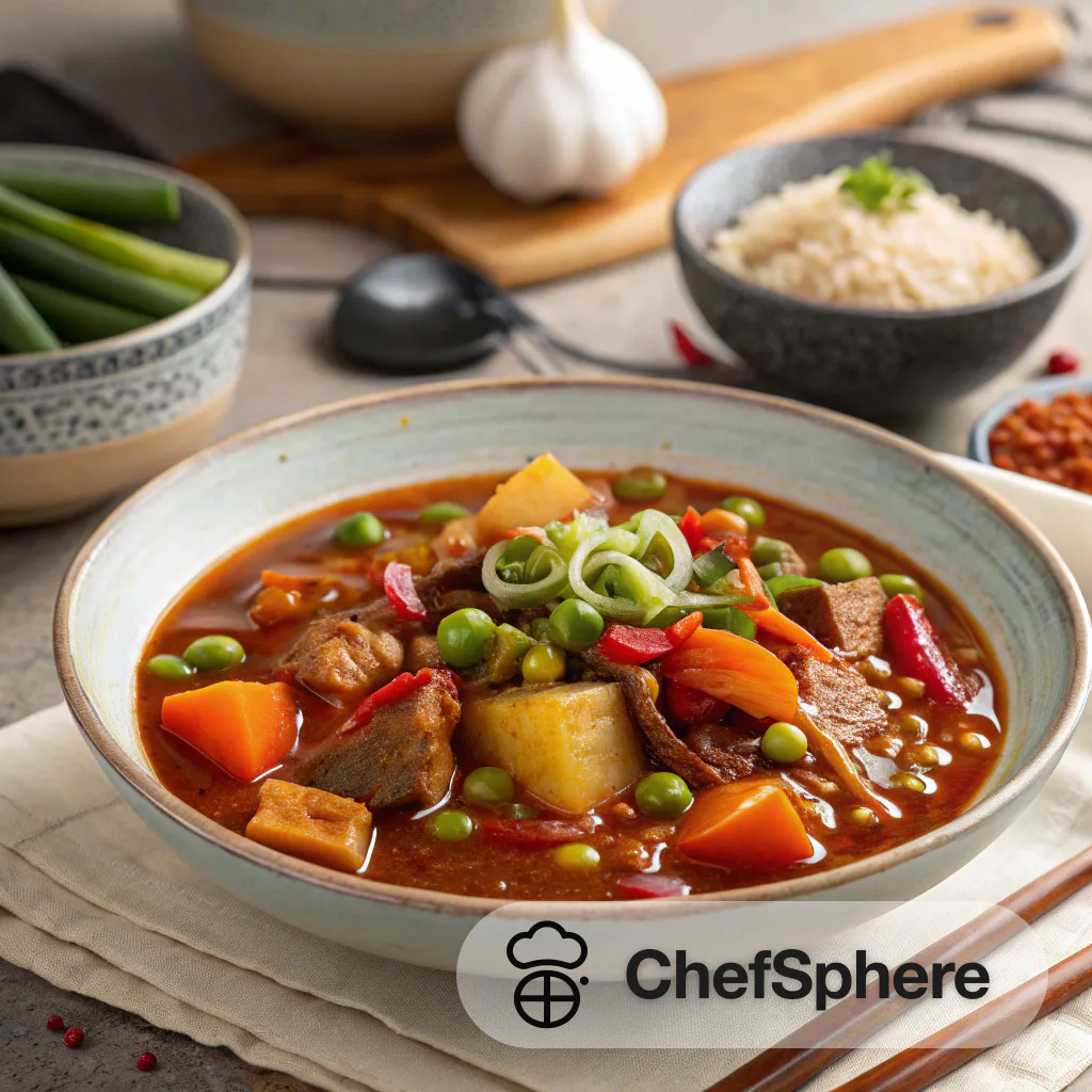 Soybean Veggie Stew with Rich Flavor