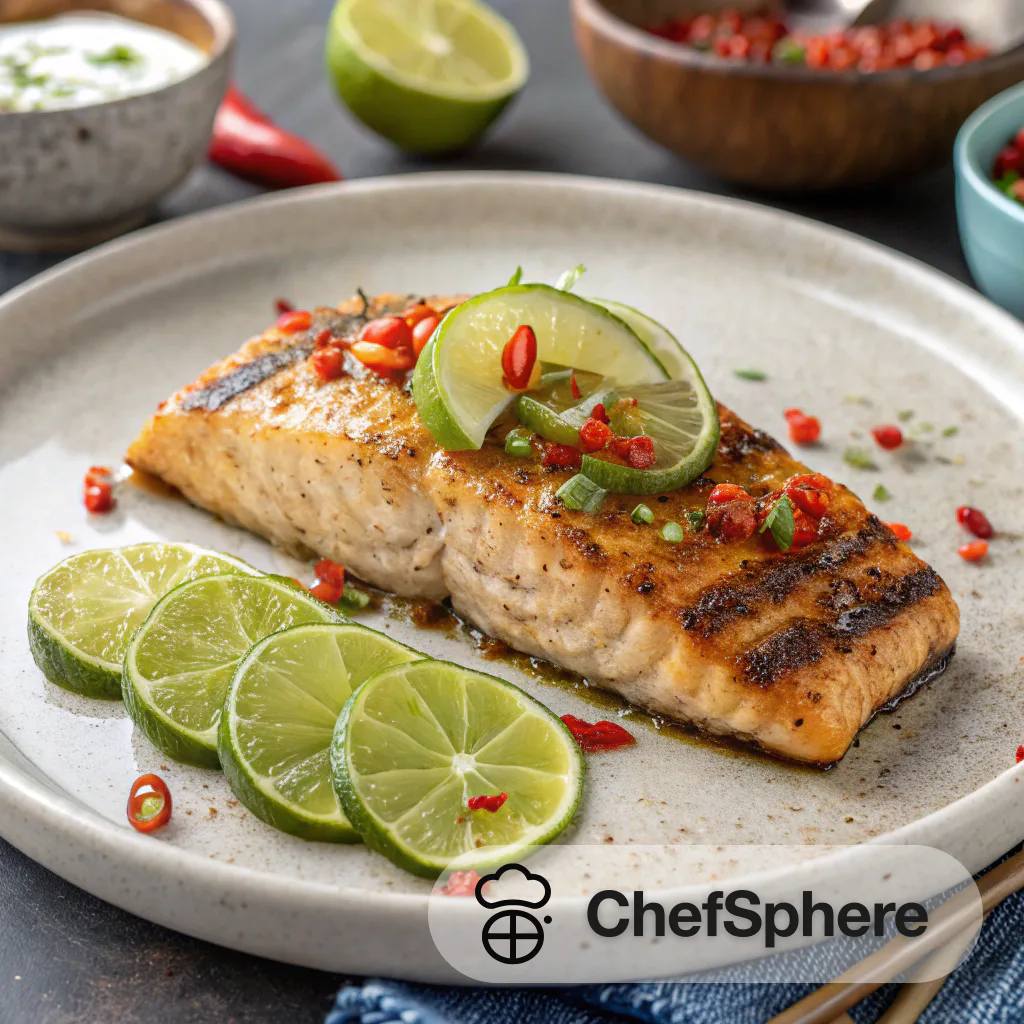 Zesty Lime Chili Grilled Arctic Char