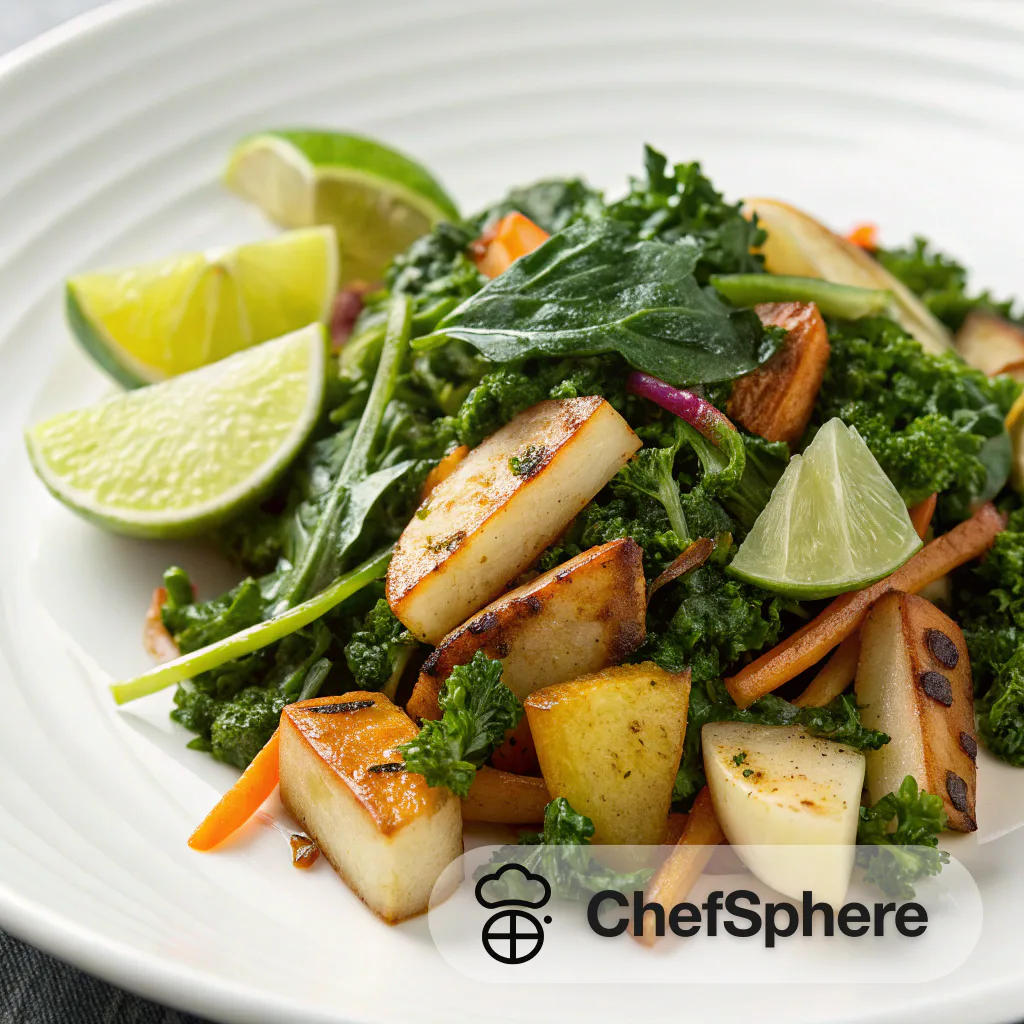 Root Veggie Sauteed Greens Side Dish