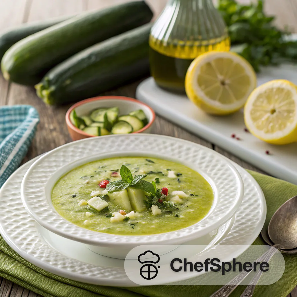 Zesty Zucchini Summer Gazpacho Recipe