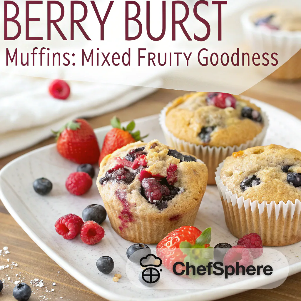 Berry Burst Muffins: Mixed Fruity Goodness