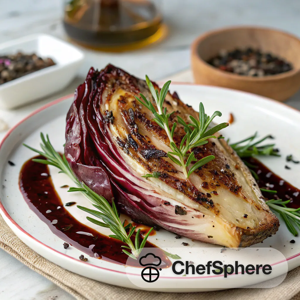 Balsamic Glazed Radicchio with Herbs