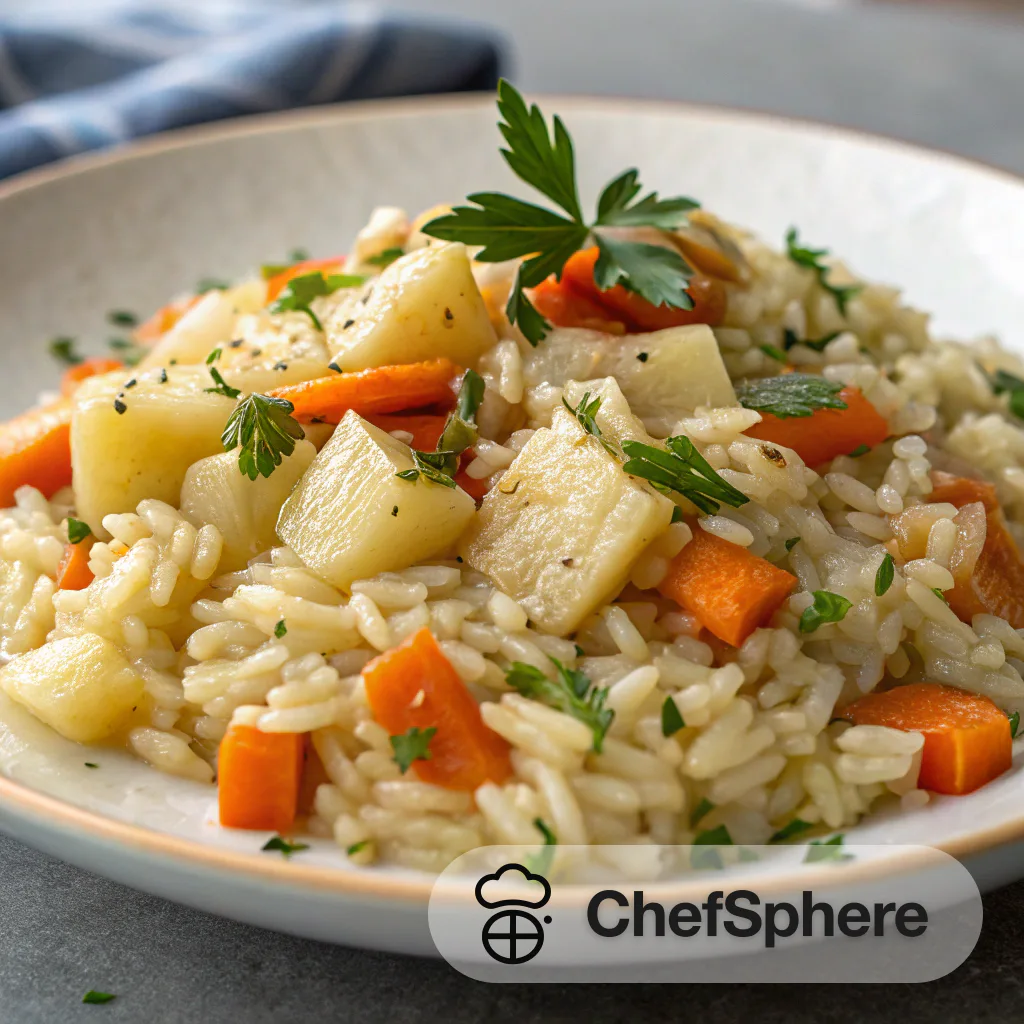 Creamy Parsnip & Root Veggie Rice