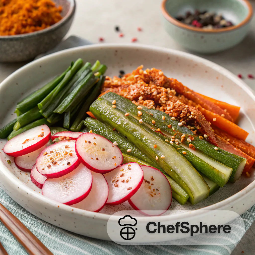 Korean Spicy Pickled Mixed Vegetables