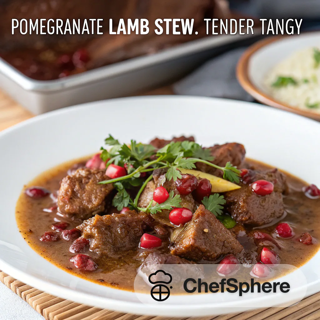 Pomegranate Lamb Stew: Tender and Tangy