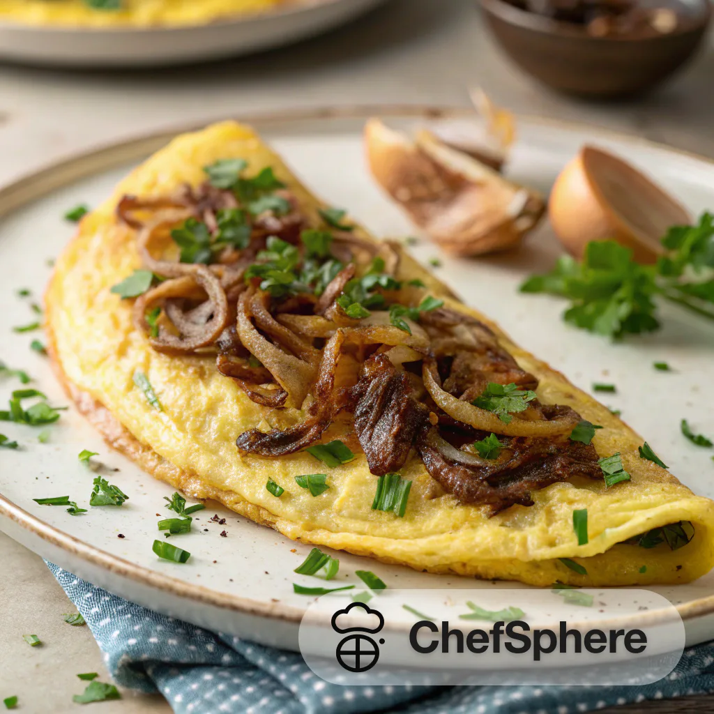 Middle Eastern Onion Omelette Burst