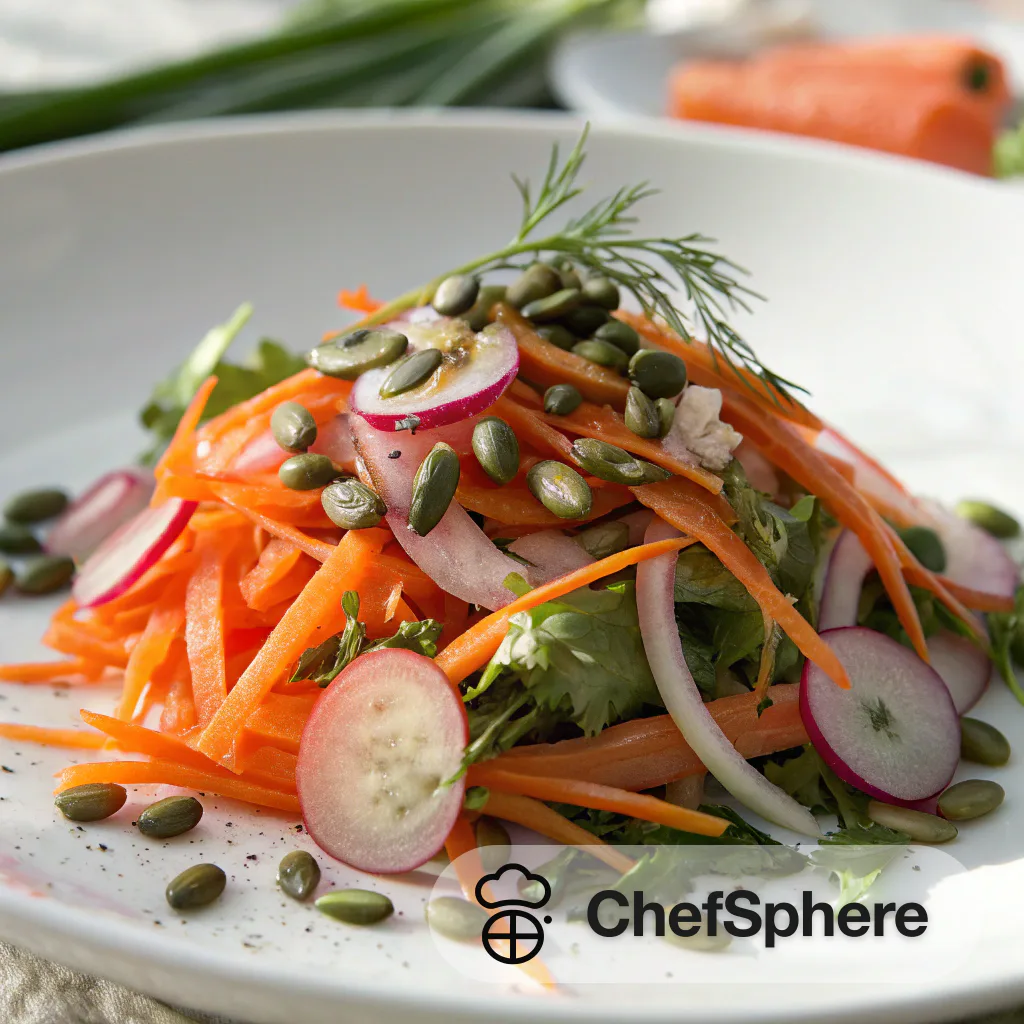 Herb Salad with Shaved Carrots